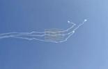 Main image for Surface-to-Air Missiles and Interceptions Light Up Sky Over Ramallah. 