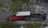 Main image for Massive Sinkhole Swallows Two Trucks in Guadalajara. 