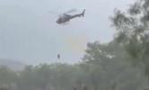 Main image for Dramatic Airlift Rescue Caught on Video as Flash Floods Devastate Texas Hill Country. 