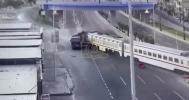 Main image for New Train Collides with Truck in Baghdad&mdash;No Warning Signs on Highway, Locals Say. 