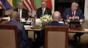 Main image for Trump Praises Liberian President for Speaking &ldquo;Such Good English" at Leaders' Meeting. 