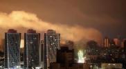 Main image for Russia Blasts Kyiv Again in Fiery Drone and Missile Assault. 