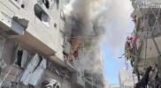 Main image for WATCH: Israeli Airstrike Hits Near Historic al-Zawiya Market in Gaza City. 