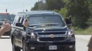 Main image for President Trump Visits Texas Flood Victims, Greeted Warmly in Kerrville. 