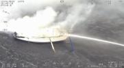 Main image for Sailboat Erupts in Flames Off Florida Coast&mdash;All Five Aboard Rescued. 
