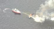 Sailboat Erupts in Flames Off Florida Coast&mdash;All Five Aboard Rescued. 