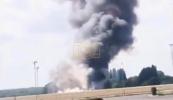 Main image for Fiery Plane Crash Erupts Near London Airport.