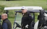 Trump Golfing at Turnberry During Scotland Visit.