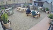 Main image for Hilarious Video: Man Miraculously Saves Pint as Beer Garden Picnic Bench Topples.
