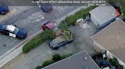 Main image for Driver Crashes Into Wall After High-Speed LA Chase. 