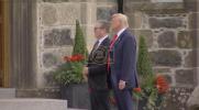 Main image for President Trump Welcomes UK PM Starmer to Trump MacLeod House with Bagpipe Ceremony. 