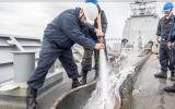 Main image for Extreme Job of Cleaning U.S. Navy's Largest Anchor Chains. 