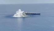 Main image for US Detonates 20-Ton Underwater Bomb Near $13 Billion Aircraft Carrier in Major Test. 