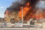 Main image for Massive Fire Erupts at Las Vegas Construction Site. 