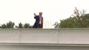 Main image for JUST NOW: President Trump Takes Reporters' Questions From White House Rooftop.