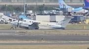 Main image for Plane Skids Down Runway During Emergency Landing.