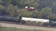 Main image for Train Cars Pile on Top of One Another in Fiery Derailment.