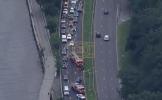 Main image for Car Crash Snarls Traffic on Henry Hudson Parkway.