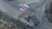 Main image for Ukraine Destroys Russian Vehicle Flying U.S. Flag.