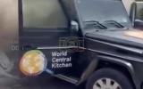 Main image for Russian Drone Hits World Central Kitchen Vehicle.