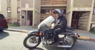 Main image for Putin Gifts Ural Motorcycle to Alaskan Man .