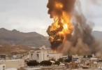Main image for Israel Bombs Houthi Sites in Sanaa.