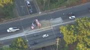 Main image for Dump Truck Overturns, Shuts Down Route 3.