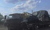 Main image for Ukrainian Drone Strike Hits Russian Truck.