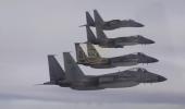 US Air Power on Display: Interceptors and Recovery Drills in Action.