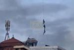 Main image for Nepal Ministers Escape Protests by Clinging to Helicopter Rope.