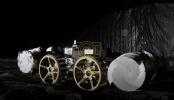 Main image for NASA Tests Robot to Mine Moon Resources.