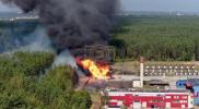 Main image for Gas Train Explosion Sparks Massive Fire in Lithuania.