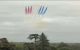 Main image for Red Arrows Dazzle in Flypast for Trump Visit.