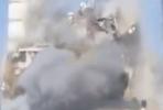 Main image for IDF Demolishes Al-Ghafri Tower In Gaza.