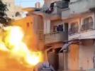 Main image for Massive Israeli Airstrike Levels Gaza Building.