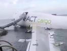Main image for Cargo Jet Skids Off Runway At Hong Kong Airport.