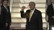 Main image for President Trump Touches Down in Tokyo and Heads to Meet Emperor.