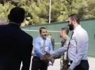 Main image for Syrian President Al-Sharaa Plays Basketball With U.S. Military Leaders.
