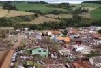 Main image for Drone Footage Reveals Catastrophic Damage After a Rare Tornado Strikes Brzil.