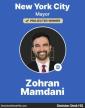 NY ELECTION UPDATE: Decision Desk HQ projects Democrat Zohran Mamdani to win the New York City Mayor election.