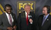 Main image for Historic Moment: President Trump Participates in Live NFL Commentary.