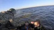 Main image for Russian Troops Battles Ukrainian Drones in Chaotic River Firefight.