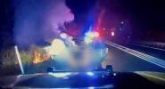 Main image for New Jersey Officers Rescue Driver Seconds Before Fire Consumes Car.