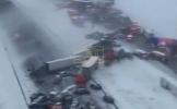 Main image for Snow Triggers Huge Indiana Highway Crash; 45-Vehicle Collided.