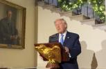 Main image for Trump Honors Fallen Guardswoman, Praises Wounded Hero's Fight.