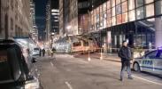 Main image for Manhattan Bus Crashes into Scaffolding, Driver Injured.