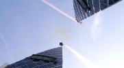 Main image for Wingsuit Duo Performs World-First Head-On Flight Between Towers.