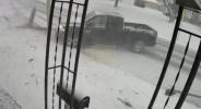 Main image for Icy Roads Send Truck Crashing Into Pole in Connecticut.