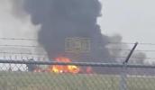 Main image for Shocking Footage Shows NASCAR Driver's Plane Burst Into Flames.