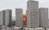 Main image for Video Shows Drone Impact in Ukraine's Capital.
